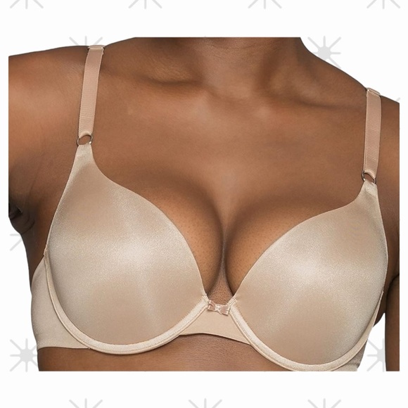 Vanity Fair Ego Boost Add A Cup pctx top Underwire Push-Up Bra 1101, Beige 34C - Picture 1 of 5